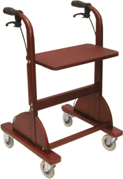 Holzrollator Mahagoni old english